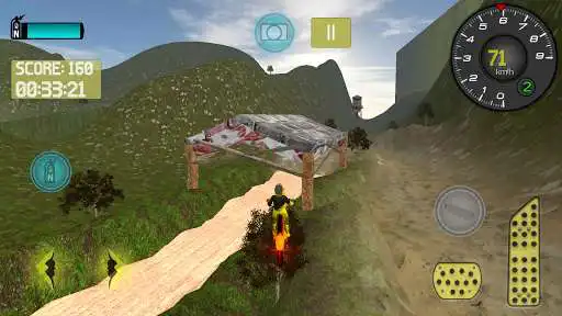 Play Mountain Motocross Simulator as an online game Mountain Motocross Simulator with UptoPlay