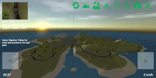 Play Mountain Truck Driver: The Lake Island as an online game Mountain Truck Driver: The Lake Island with UptoPlay