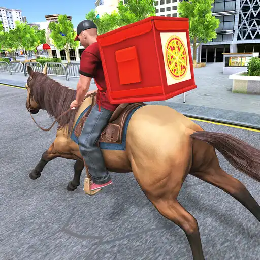 Play Mounted Horse Pizza Delivery APK