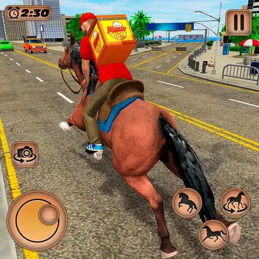 Play Mounted Horse Riding Pizza APK