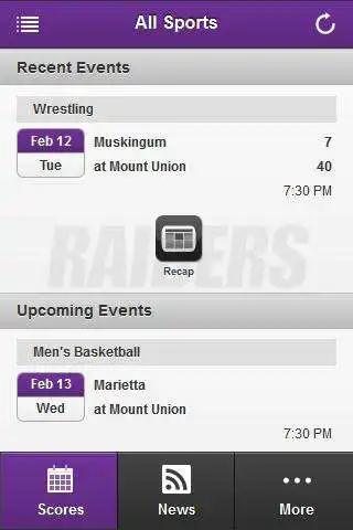 Play APK Mount Union Front Row  and enjoy Mount Union Front Row with UptoPlay com.prestosports.mountunion
