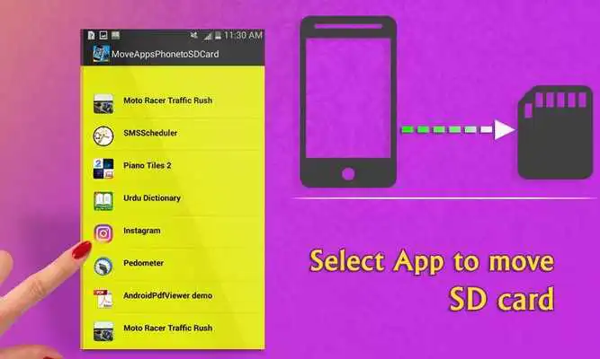 Play Move Apps Phone to SD card