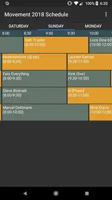 Play Movement 2018 Schedule