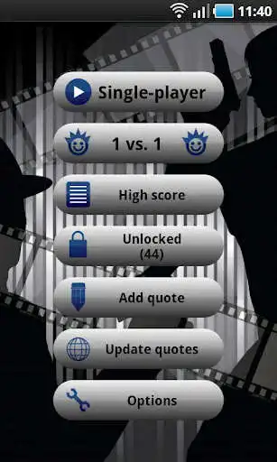 Play Movie Quotes Quiz 1-2 players as an online game Movie Quotes Quiz 1-2 players with UptoPlay