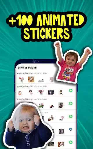 Play Moving babies Stickers - Animated stickers tafoukt  and enjoy Moving babies Stickers - Animated stickers tafoukt with UptoPlay