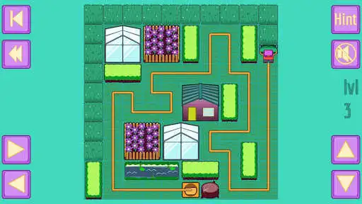 Play Mow it! Lawn puzzle as an online game Mow it! Lawn puzzle with UptoPlay