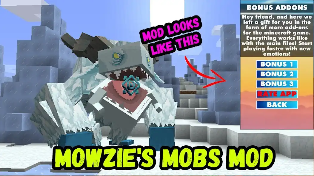 Play Mowzies Mobs Mod Minecraft PE  and enjoy Mowzies Mobs Mod Minecraft PE with UptoPlay
