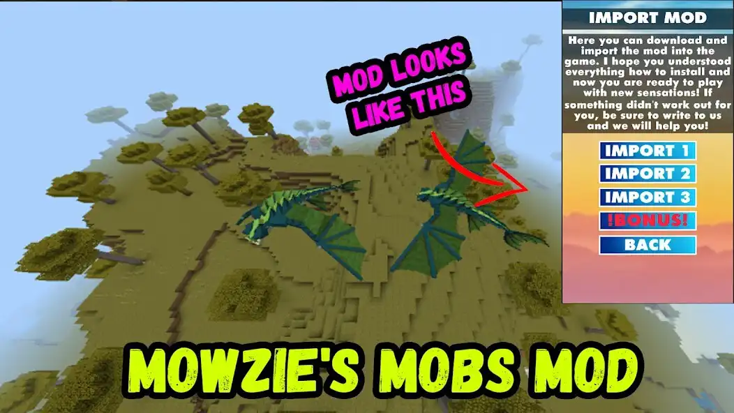Play Mowzies Mobs Mod Minecraft PE as an online game Mowzies Mobs Mod Minecraft PE with UptoPlay