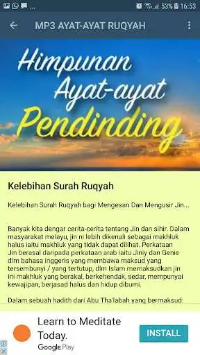 Play MP3 AYAT-AYAT RUQYAH  and enjoy MP3 AYAT-AYAT RUQYAH with UptoPlay