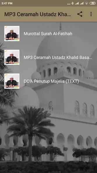 Play MP3 Ceramah Ustadz Khalid Basalamah  and enjoy MP3 Ceramah Ustadz Khalid Basalamah with UptoPlay