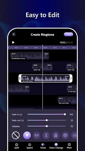 Play Mp3 cutter, ringtone editor  and enjoy Mp3 cutter, ringtone editor with UptoPlay
