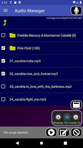 Play MP3 Folder Player and Recorder as an online game MP3 Folder Player and Recorder with UptoPlay