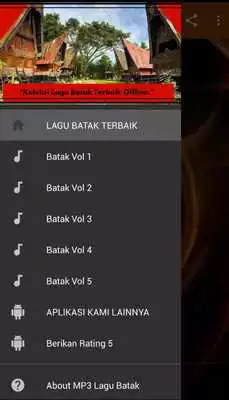 Play MP3 Lagu Batak Terpopuler Offline