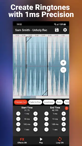 Play MP3 Ringtone Song Cutter: RSFX as an online game MP3 Ringtone Song Cutter: RSFX with UptoPlay