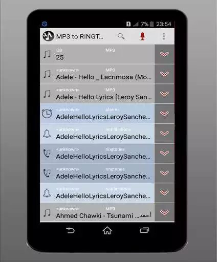 Play mp3 to ringtones