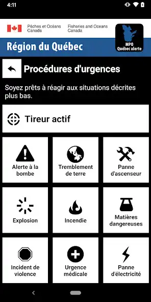 Play MPO Québec alerte as an online game MPO Québec alerte with UptoPlay