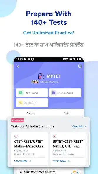 Play MPTET Prep App: Mock Test, PYP as an online game online MPTET Prep App: Mock Test, PYP with UptoPlay Play MPTET Prep App: Mock Test, PYP as an online game MPTET Prep App: Mock Test, PYP with UptoPlay