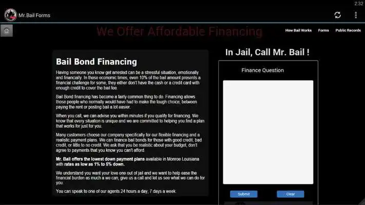 Play Mr. Bail Downloadable forms