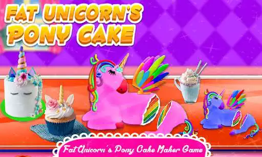 Play Mr. Fat Unicorn Cooking Smart Unicorn Cake!
