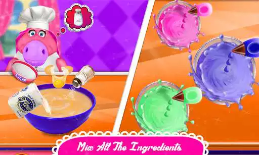 Play Mr. Fat Unicorn Cooking Smart Unicorn Cake!
