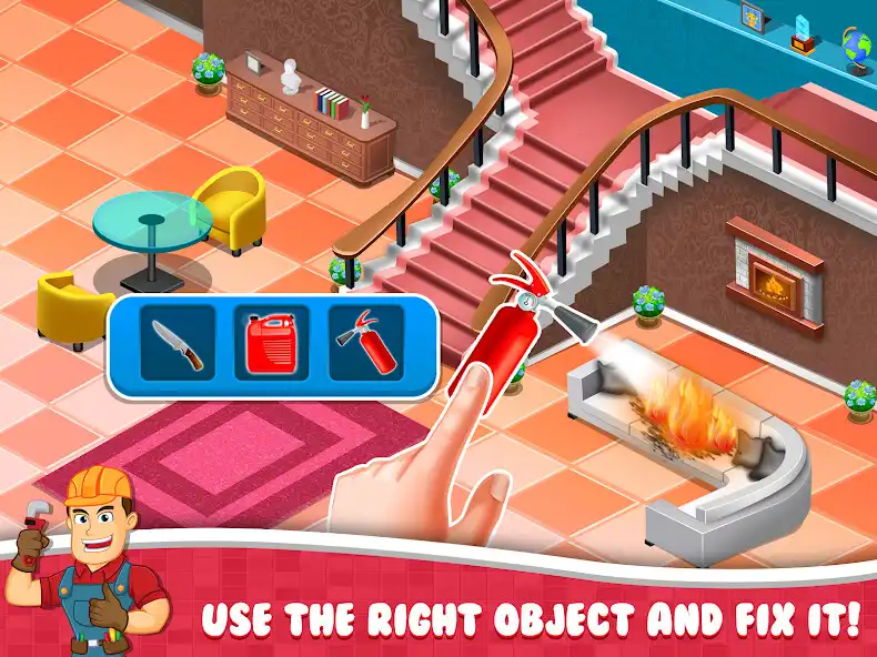 Play Mr. Fix it - Home Restore Game  and enjoy Mr. Fix it - Home Restore Game with UptoPlay
