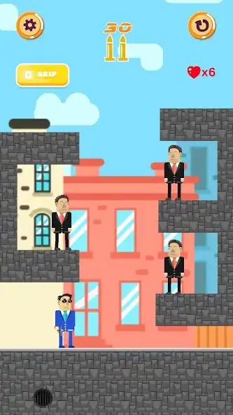 Play Mr Gunner - Shooting Puzzle as an online game Mr Gunner - Shooting Puzzle with UptoPlay