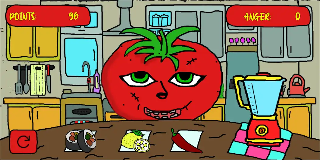 Play Mr Hungry Tomato as an online game Mr Hungry Tomato with UptoPlay