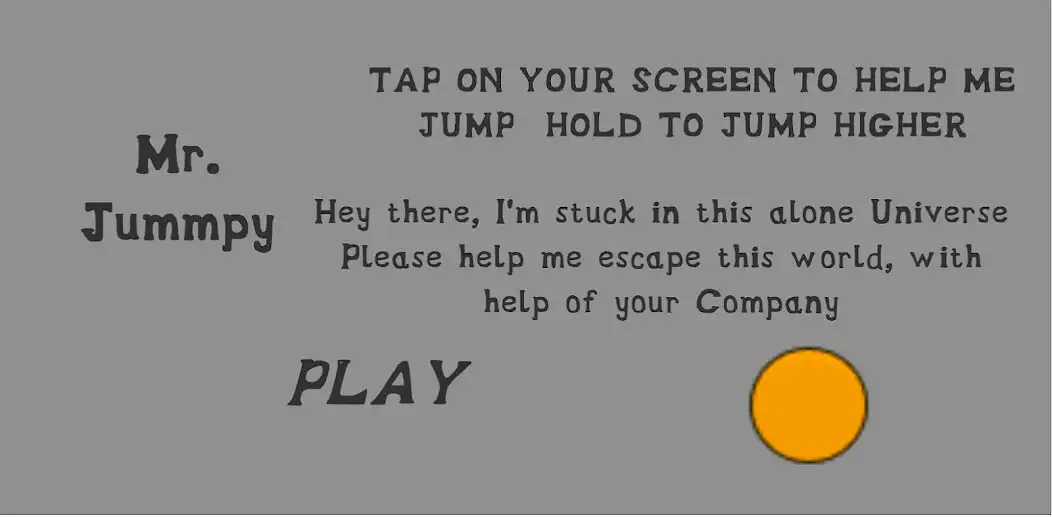 Play Mr. Jumppy - calm and relaxing  and enjoy Mr. Jumppy - calm and relaxing with UptoPlay