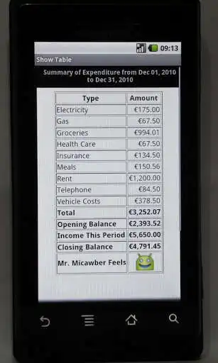 Play APK Mr. Micawber - Budget Tracker  and enjoy Mr. Micawber - Budget Tracker with UptoPlay com.roamingsquirrel.android.budgeter