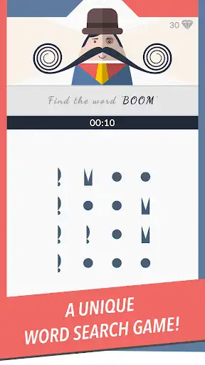 Play Mr. Mustachio : Word Search  and enjoy Mr. Mustachio : Word Search with UptoPlay