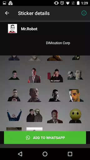 Play Mr Robot Sticker Whatsapp as an online game Mr Robot Sticker Whatsapp with UptoPlay