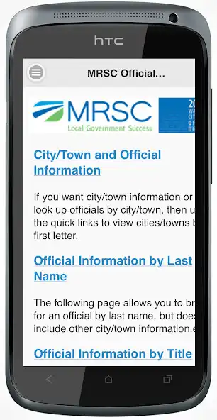 Play MRSC Officials Directory  and enjoy MRSC Officials Directory with UptoPlay