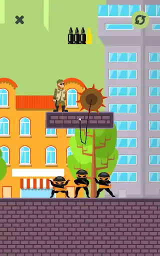 Play Mr Spy Bullet - Ninja Killer as an online game Mr Spy Bullet - Ninja Killer with UptoPlay