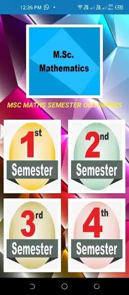 Play MSc MATHS Semester Old Papers  and enjoy MSc MATHS Semester Old Papers with UptoPlay