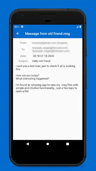 Play MSG EML File Viewer  Reader as an online game MSG EML File Viewer  Reader with UptoPlay
