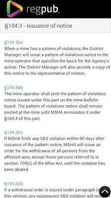 Play MSHA Part 104