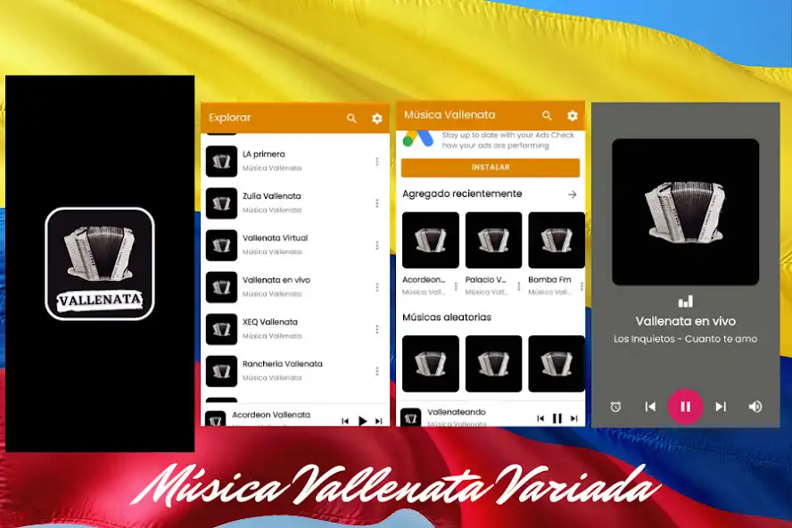 Play Música Vallenata Variada Rmntc  and enjoy Música Vallenata Variada Rmntc with UptoPlay