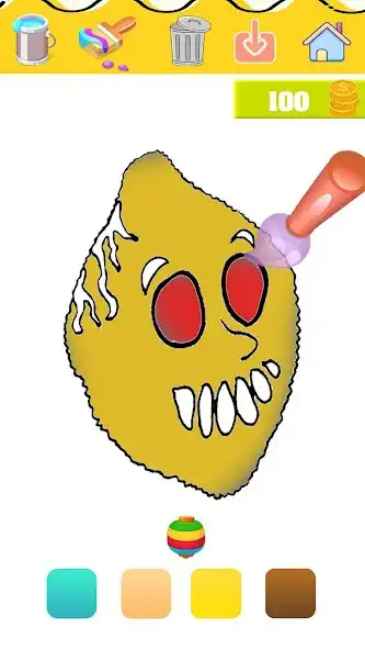 Play Ms Lemons Scary Coloring  and enjoy Ms Lemons Scary Coloring with UptoPlay