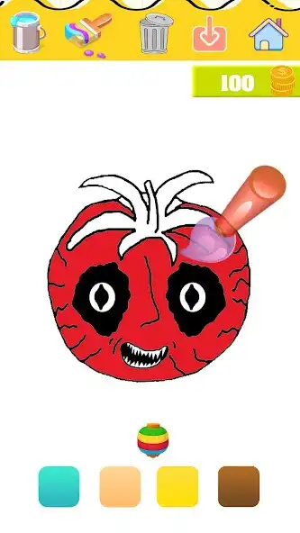 Play Ms Lemons Scary Coloring as an online game Ms Lemons Scary Coloring with UptoPlay