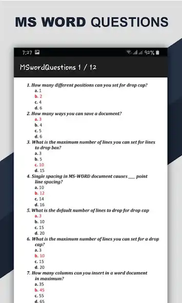 Play MS Office MCQs and Shortcut keys as an online game MS Office MCQs and Shortcut keys with UptoPlay