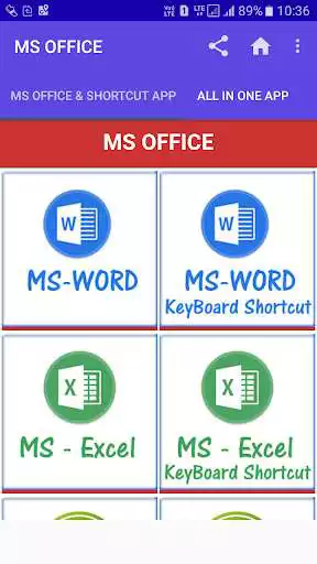 Play MS OFFICE TUTORIAL  SHORTCUT OFFLINE APP
