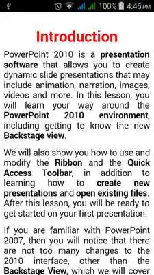 Play MS Power Point Full Course