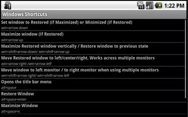 Play MS Windows Shortcuts