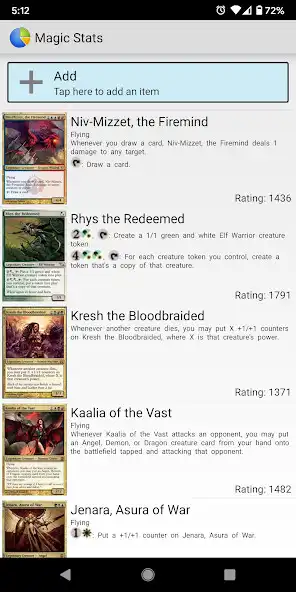 Play MTG Stats - Statistics for Magic: The Gathering  and enjoy MTG Stats - Statistics for Magic: The Gathering with UptoPlay