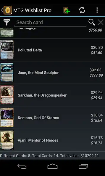 Play MTG Wishlist Pro as an online game MTG Wishlist Pro with UptoPlay