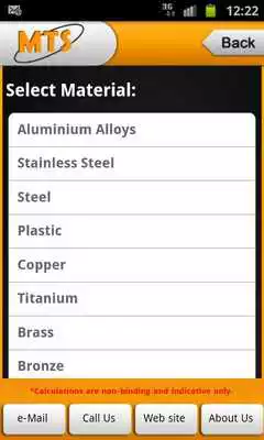 Play MTS Metal Weight Calculator