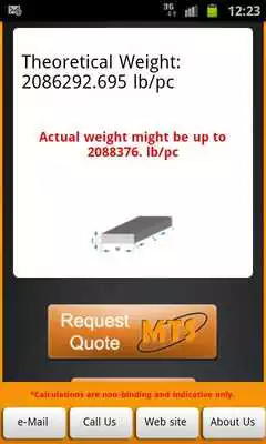 Play MTS Metal Weight Calculator