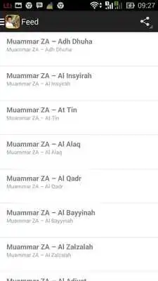 Play Muammar ZA Murottal Quran