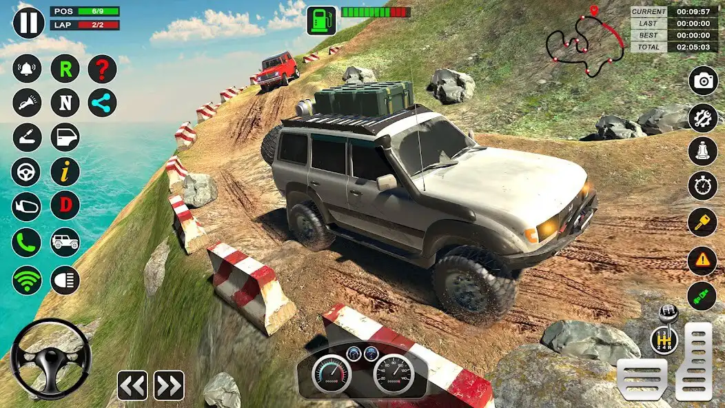 Play MudRace Offroad Jeep Simulator as an online game MudRace Offroad Jeep Simulator with UptoPlay