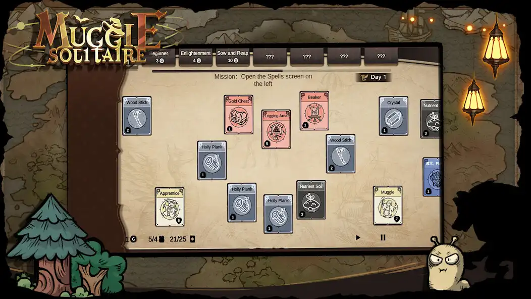 Play Muggle Solitaire：Magic Famine  and enjoy Muggle Solitaire：Magic Famine with UptoPlay